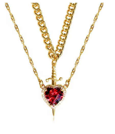 Sword Heart Necklace