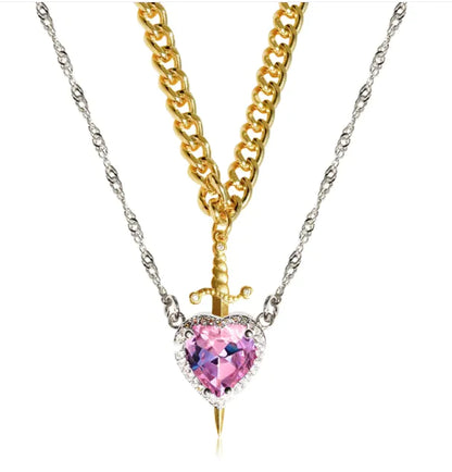 Sword Heart Necklace - New Collection