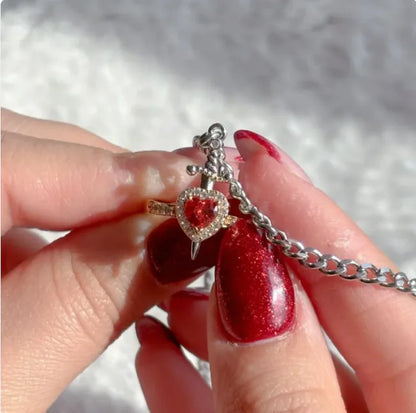 Sword Heart Ring Set